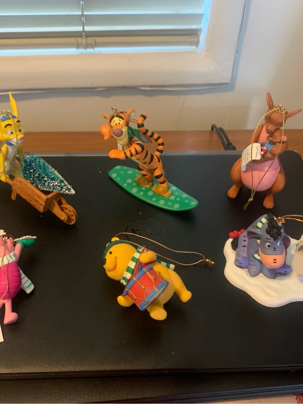 Grolier Disney Holiday Character Ornaments - Tigger, Roo, Pooh, Eeyore